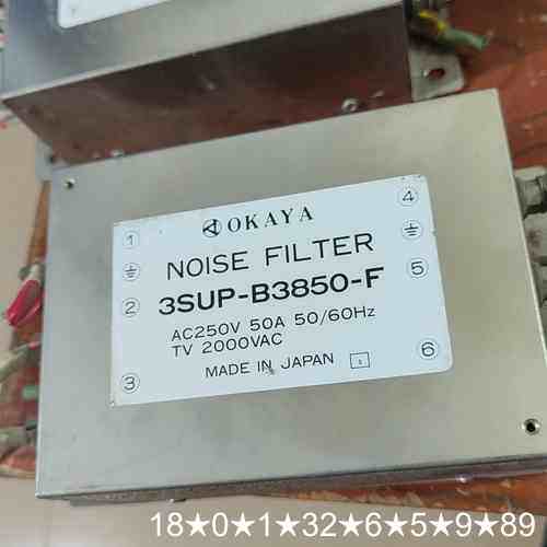 3SUP-B3850-F，OKAYA三相滤波器250V5