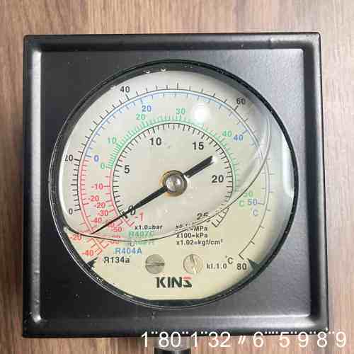 KINS R404A R134a压力表