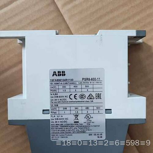软启动器PSR6-600-11，件，功能，实物议价
