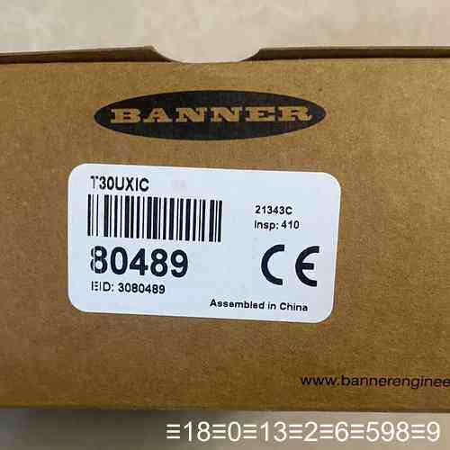 【】BANNER邦纳T30UXIC超声波传感器，型号议价