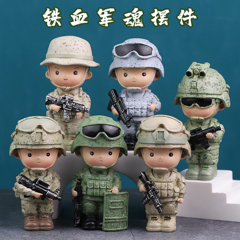 创意退伍军人纪念品送战友老兵退役礼物创意水晶摆件部队兄弟
