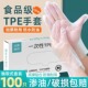 一次性手套食品级tpe加厚耐用餐饮厨房烘焙寿司防污不粘盒装 龙虾