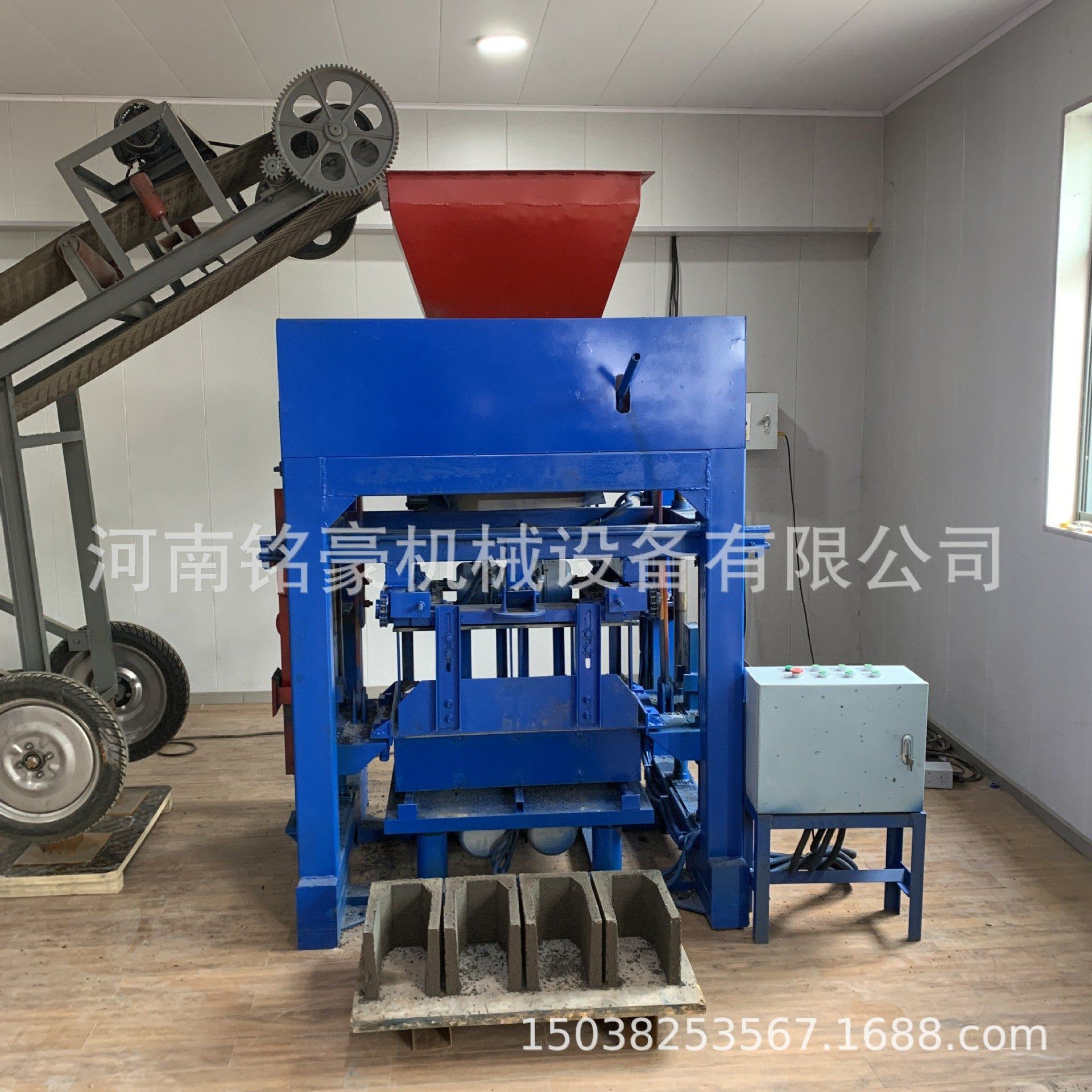 非洲出20U型砖机标砖水泥制砖机全自动免烧制砖机小型水泥砌块机