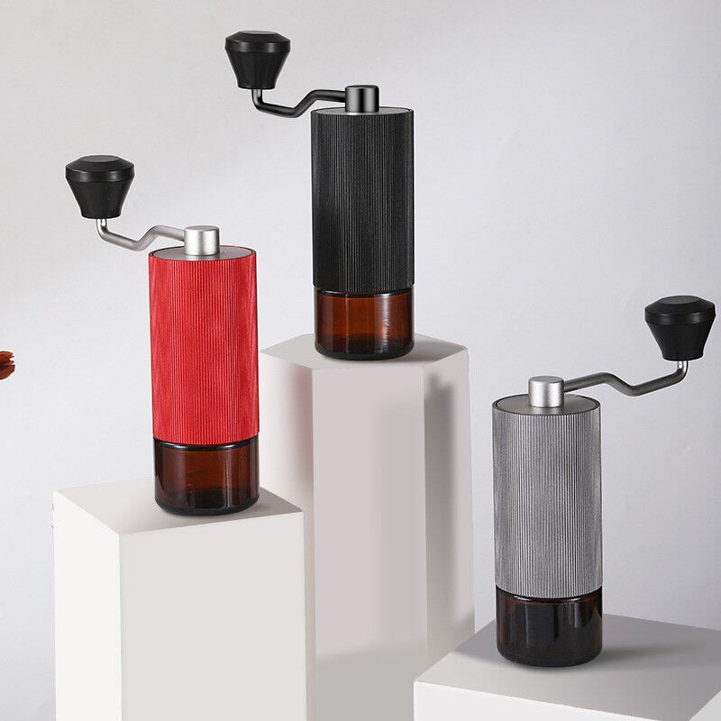 跨境手摇磨豆机咖啡豆研磨机手动便携式手磨咖啡机家用CNC不钢芯