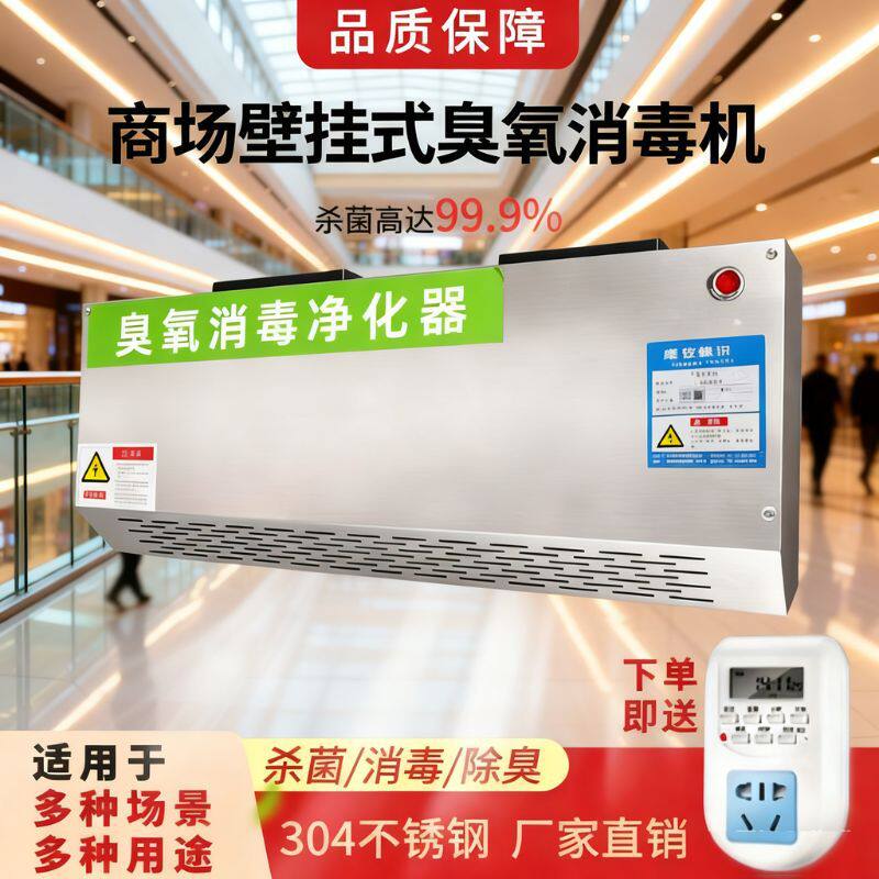 壁挂式臭氧消毒机食品厂车间垃圾站杀菌消毒除臭食堂臭氧发生器