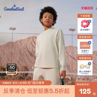 GooBeeFeel儿童25早秋新品 T恤 男女大童卫衣户外宽松透气亲肤长袖
