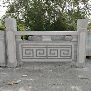 厂家供应石桥汉白玉石拱桥栏板河道石栏杆广场大理石护栏