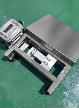 TCS300公斤电子台秤落地称304不锈钢防水防腐400*500台面