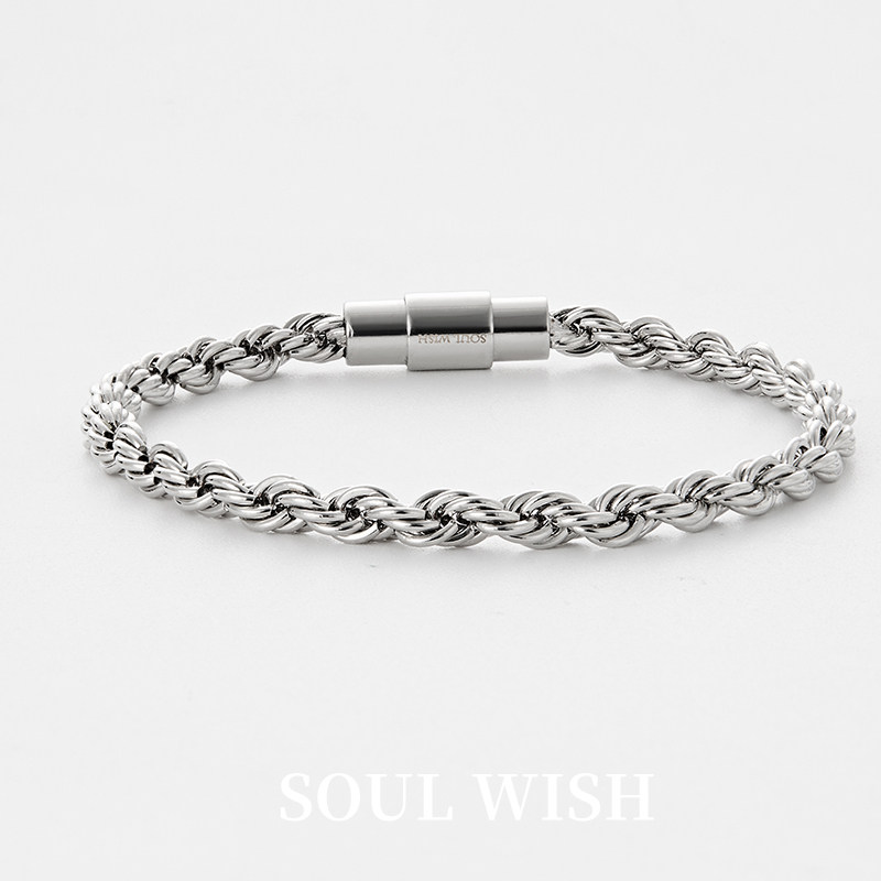 【王凯同款】 SOUL WISH未饶白金色手链中性轻奢小众精致金属手链