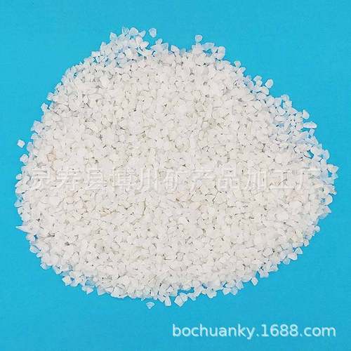 石英砂现货8-16目罐电厂用石英砂白色高纯度石英石颗粒博川