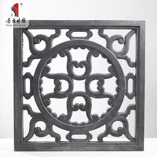 砖雕中式 饰镂空花格窗70m单面透窗 庭院四合院影壁照壁围墙装