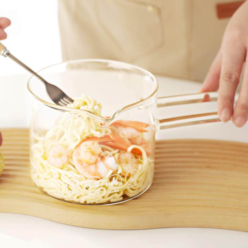 多功能高硼硅玻璃料理杯家用大容量带把手汤煲碗厨房全自动泡面锅