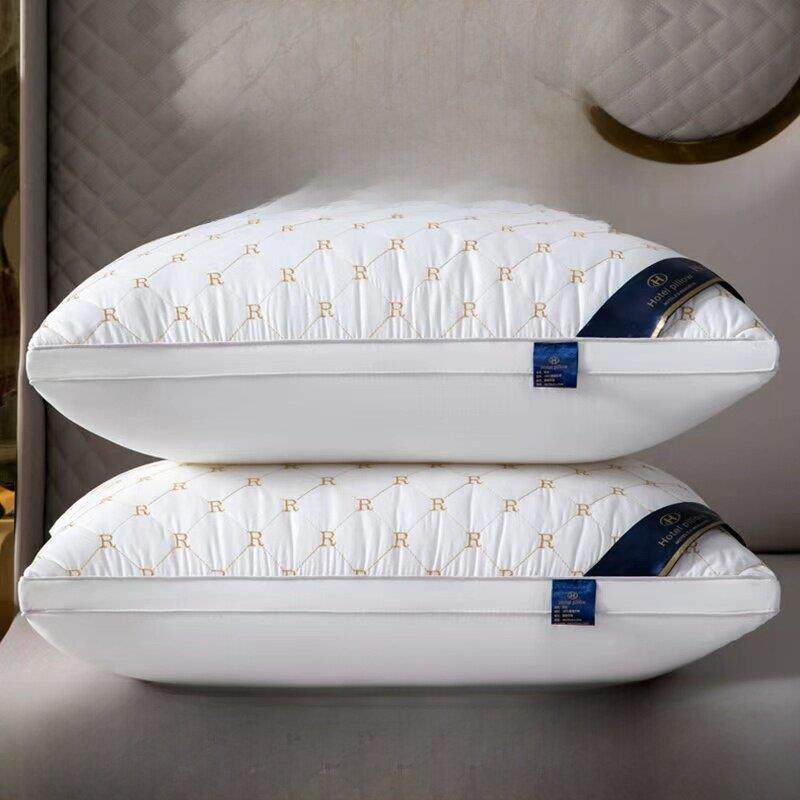 买一送一】羽丝绒枕芯枕头单人学生枕保健枕酒店枕五星高中低枕