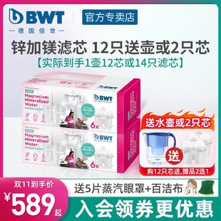 进口锌加镁成长款 倍世净水壶滤芯原装 滤芯家用净水器德国bwt滤芯