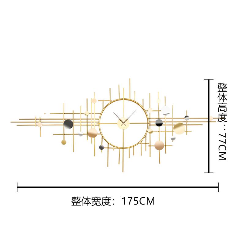K2023新款轻奢钟表挂钟客厅家用时尚创意大气沙发背景墙面装饰时