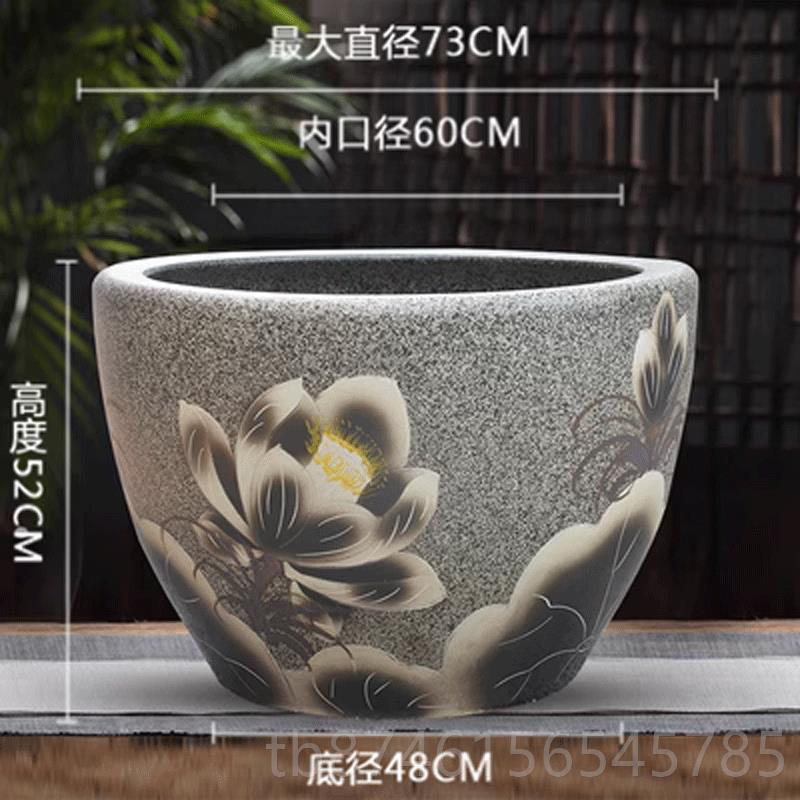 正品景德镇陶瓷鱼缸特大厅号客养睡鱼盆户外鱼缸莲荷花缸庭式院老
