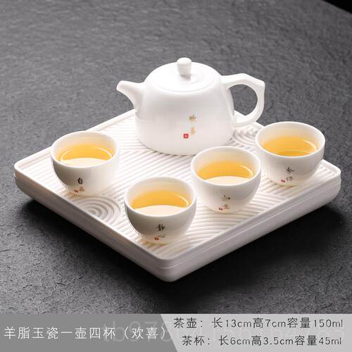 高档德薄胎客白瓷功茶具套装家用会夫简约陶瓷泡茶盖碗茶化杯客厅
