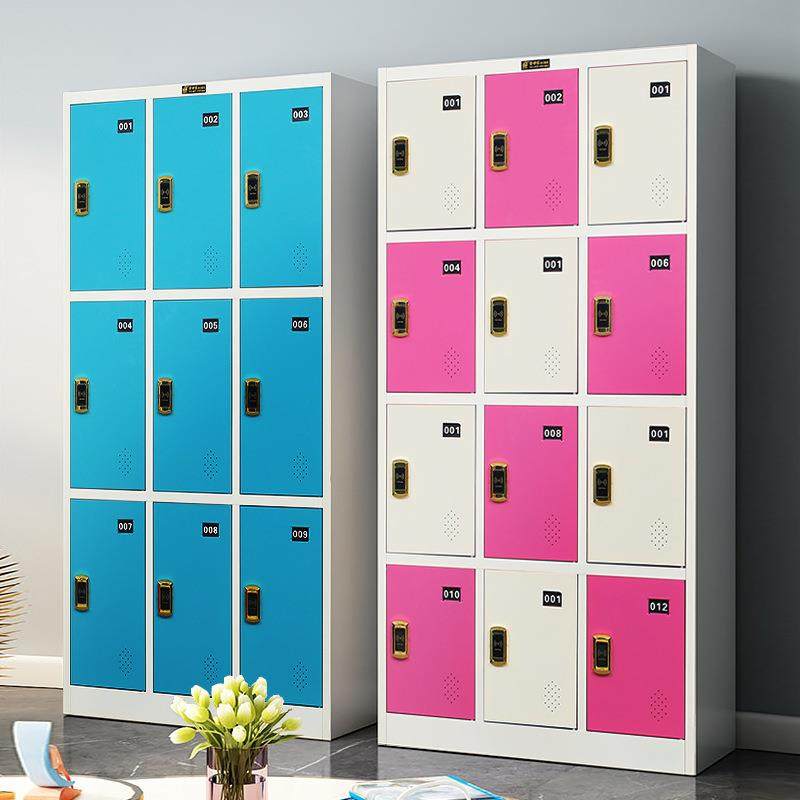 彩色更衣柜员工储物柜钢制带锁换衣柜多门收纳柜感应锁寄存柜厂家,商业/办公家具,办公储物柜,淘宝优惠券,粉丝福利购,淘宝优惠卷