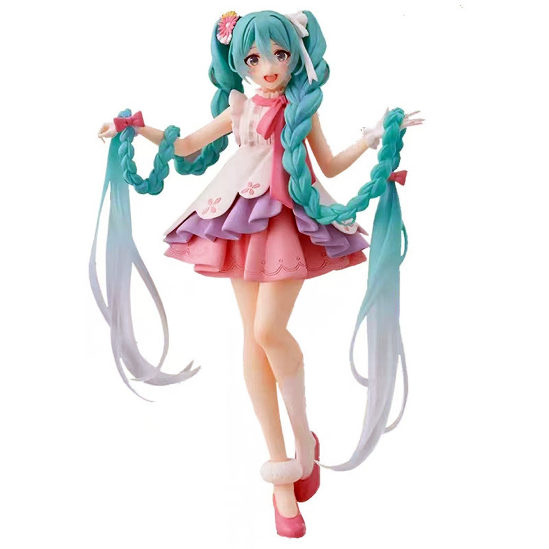 爆款初音未来手办动漫周边二次元美少女模型机箱摆件女生