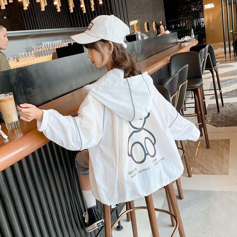 防晒衣女初中生儿童轻薄青少年冰丝女大童防晒外套女孩皮肤衣洋气