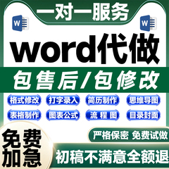 PDF代做word排版美化制作表格设计文档格式编辑图片转换图表文字