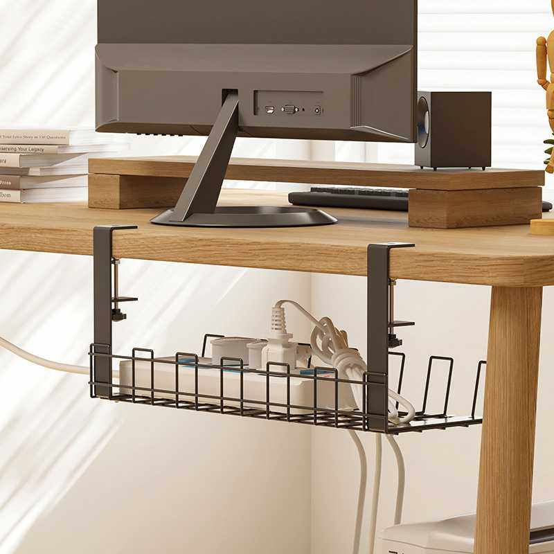 热销桌下理线槽免打孔理线架电线插座固定器办公桌收纳整理架,收纳整理,理线器/集线器/绕线器,淘宝优惠券,粉丝福利购,淘宝优惠卷