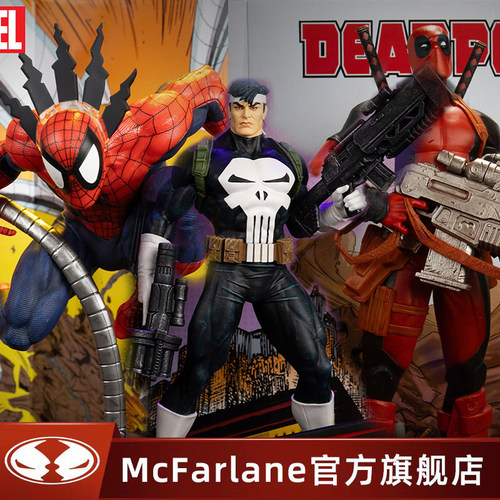 【现货】麦克法兰mcfarlane漫威死侍蜘蛛侠惩罚者1/6手办摆件玩具