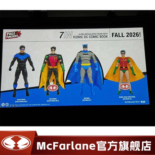 【预计9月】麦克法兰mcfarlane蝙蝠侠罗宾第一期夜翼1/10可动手办