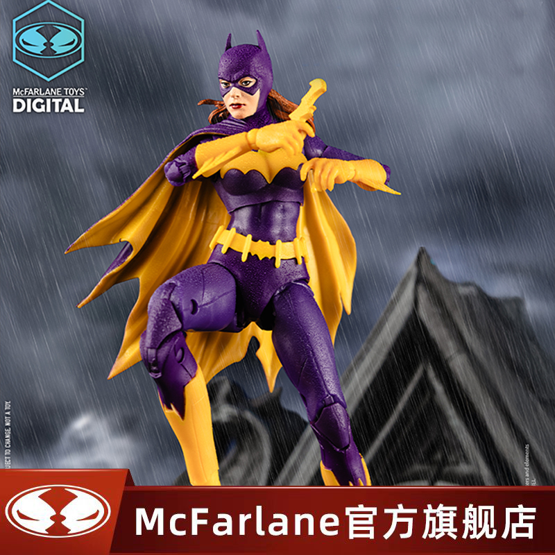【现货】麦克法兰mcfarlane 紫色战衣的蝙蝠女1/10 可动手办模玩