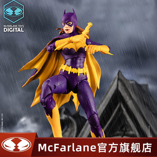 【现货】麦克法兰mcfarlane 紫色战衣的蝙蝠女1/10 可动手办模玩