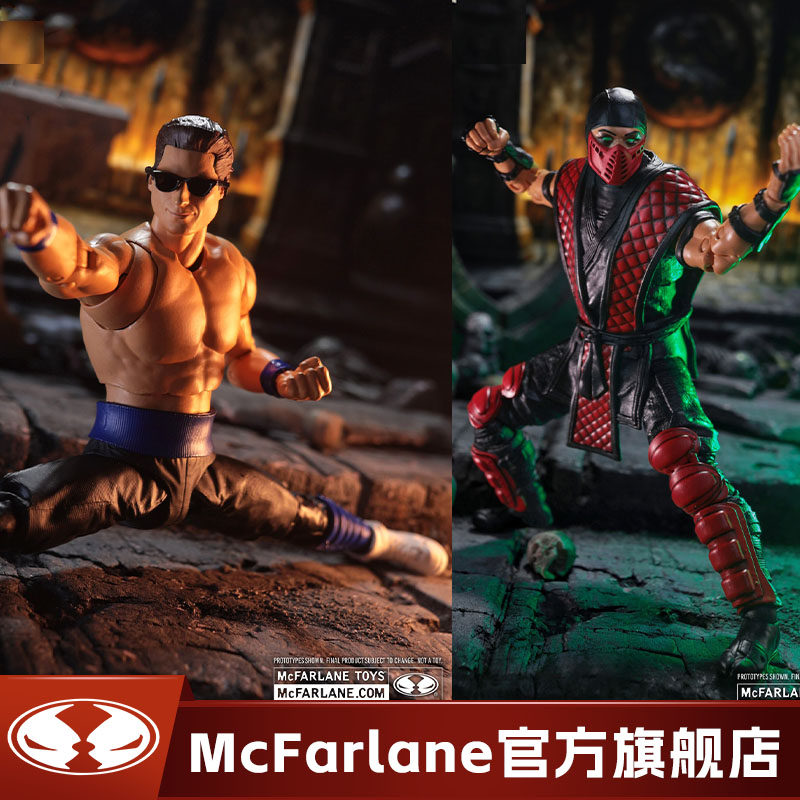 【现货】麦克法兰mcfarlane真人快打约翰尼凯奇艾尔马克7寸手办