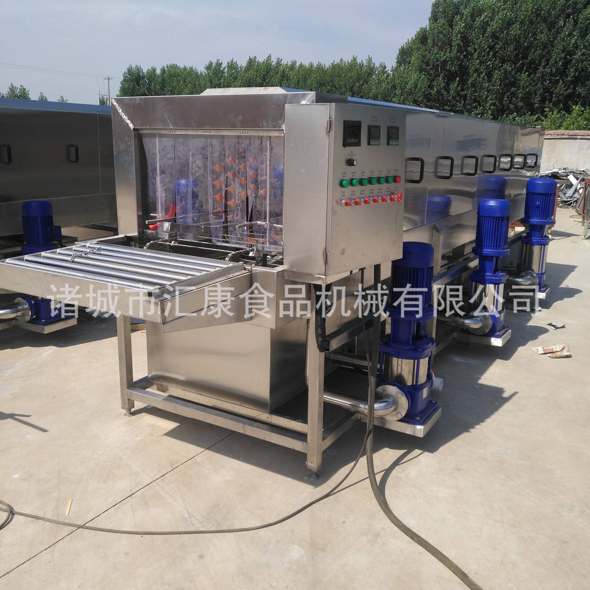 汇康生产热碱水高压喷淋洗盘机 循环用水零件清洗机 干燥式洗筐机