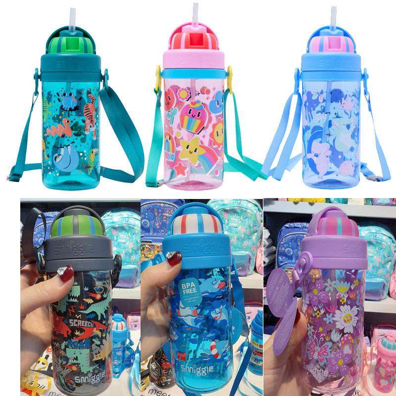 澳洲Smiggle水杯保湿运动水壶可携式斜挎水壶中儿童吸管杯卡通水,餐饮具,运动壶/旅行壶,淘宝优惠券,粉丝福利购,淘宝优惠卷