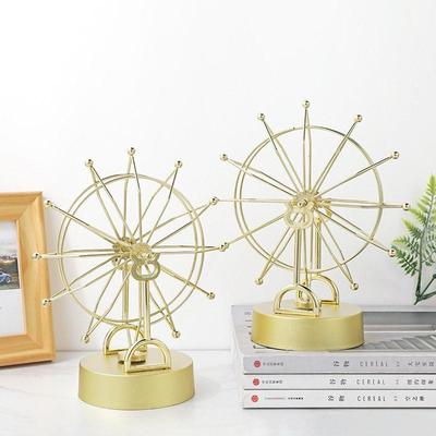 金色摩天轮磁性永动机办公室客厅电视柜桌面装饰品夫妇假期学生毕