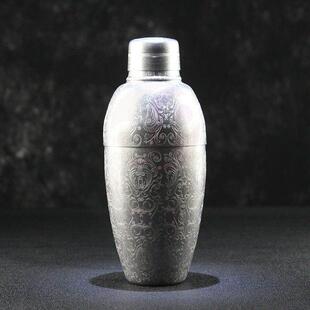 酒术不锈钢日式BIRDY调酒壶英式磨砂摇酒壶三段式鸡尾酒雪克壶