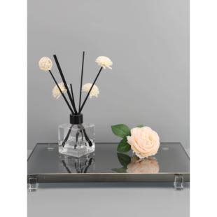 豪克创意家居欧洲轻奢水晶金属托盘装饰样板间销售部书房客厅餐厅