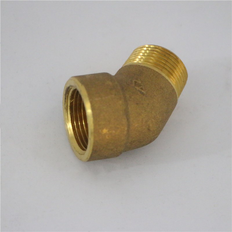 正品埃美柯691全铜45度内外丝弯头水管配件DN20 6分 3/4专卖店