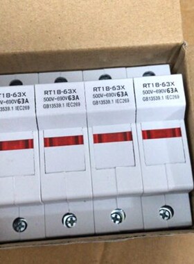 沪丰熔断器R016保险丝陶瓷芯子14X51 RT18-63X 1P2P3P4P带灯底座
