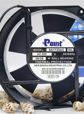 原装Polnt SA1725A2/A1 HBL 220V/110V 50/60HZ 36W 机柜散热风扇