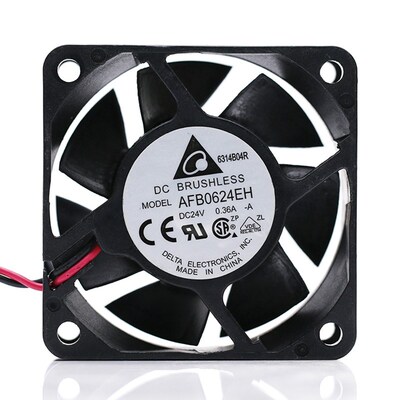 AFB0624H/HH/VH/SH/EH台达6025 24V 6CM静音大风量变频器散热风扇