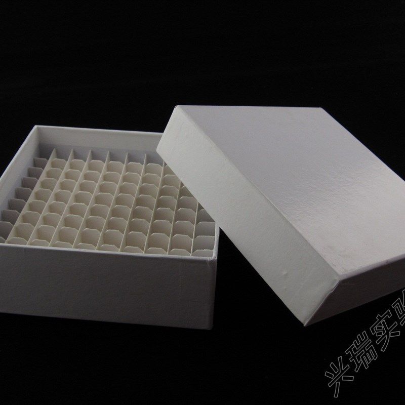 100格纸质冻存盒 l冷冻管盒 100孔低温存储盒 1.5ml/1.8ml/2ml