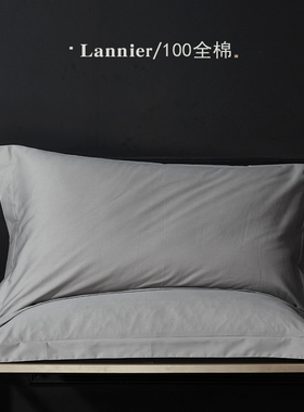 全棉枕套大尺寸50x80一对纯棉特大枕头套60x90酒店专用大号65x85