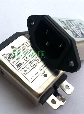 台湾  CANNY WELL 电源滤波器 CW1D-3A 6A 10A-T插座式净化器