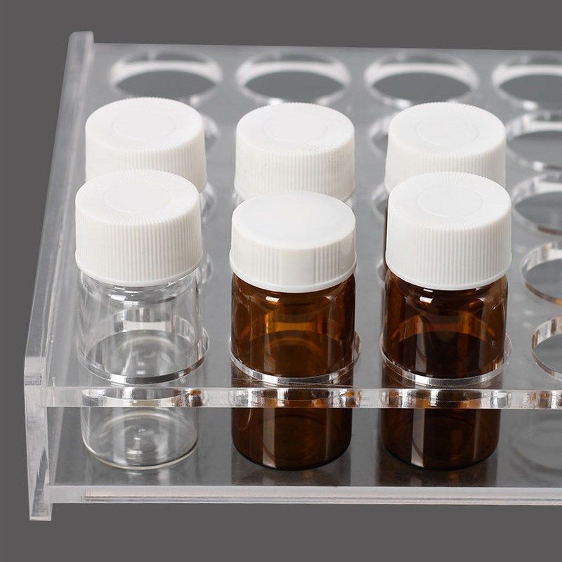 30孔 有机玻璃储存瓶架 适用20/30/40/60ML EPA样品瓶架 顶空瓶架