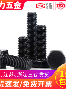 M6M8 304不锈钢黑色外六角螺丝螺栓*x10x20x25x30x35x40x45x50x60