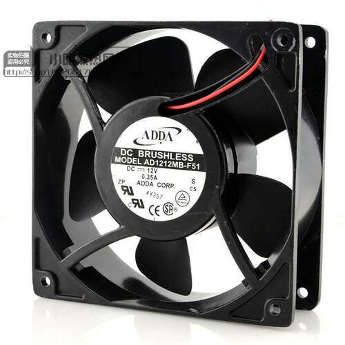 原装 ADDA协禧 12038 12V 035A AD1212MBF51l铝框风扇 滚珠风扇