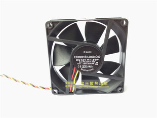 0000 EE80201S1 G99测速3线8020静音风扇 SUNON 全新建准