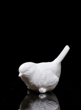 创意陶瓷喜鹊小鸟手工可爱动物摆件客厅茶桌假山玄关装饰品小摆件