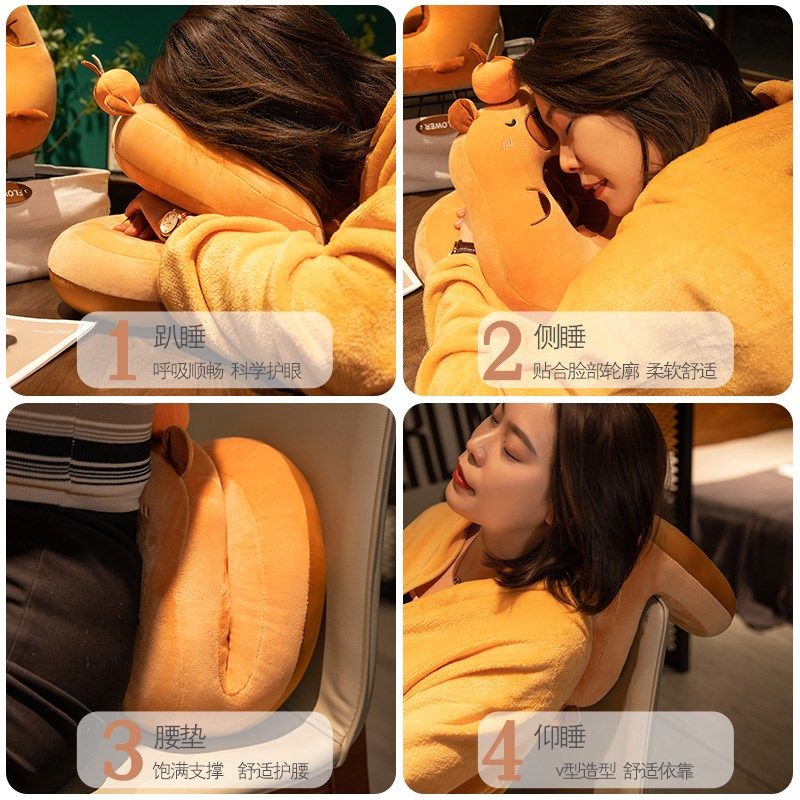 午睡枕办公室午睡神器小学生午休趴枕女生睡觉抱枕桌上儿童趴睡枕