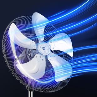 林边落地电风扇家用车间静音强风力电扇铜电机摇头工业大功率风扇